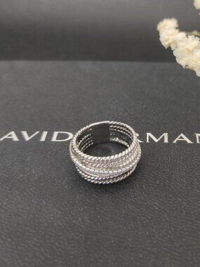 🆓🆓🆓David Yurman Threaded Diamond Ring, Sizes: 6-7-8-9